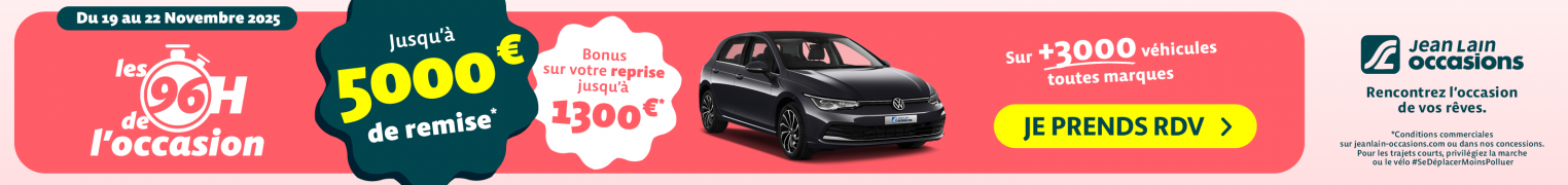 96h de l'occasion - Nov 2025