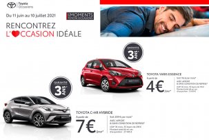 Les Moments Toyota Occasions du 11/06 au 10/07 - Actualité automobile Jean Lain Occasions