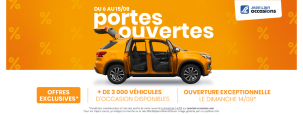 Portes ouvertes du 6 au 15 septembre - Actualité automobile Jean Lain Occasions