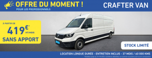 Volkswagen Crafter, l'allié des pros à partir de 419€ HT /mois* – Sans Apport - Actualité automobile Jean Lain Occasions
