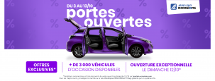 Portes ouvertes du 3 au 13 octobre - Actualité automobile Jean Lain Occasions